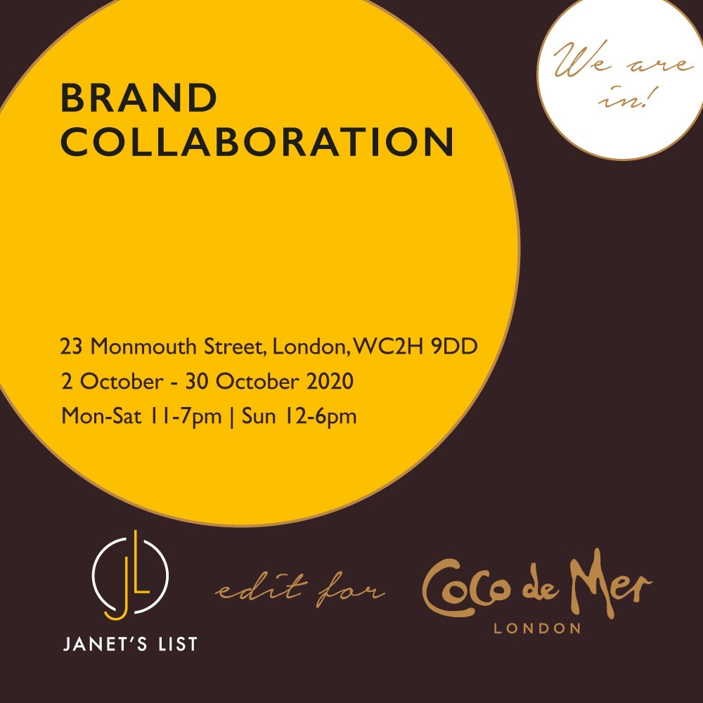 Janet's List x Coco De Mer Popup - Don't Miss This